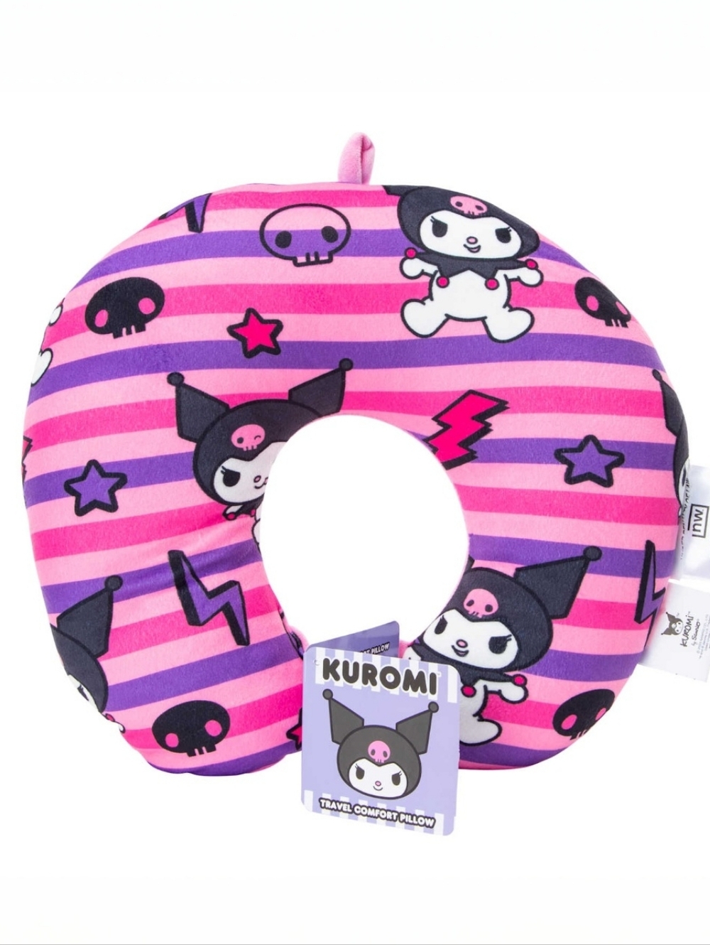 Sanrio Kuromi Star Struck Travel Comfort Neck Pillow Pink Purple